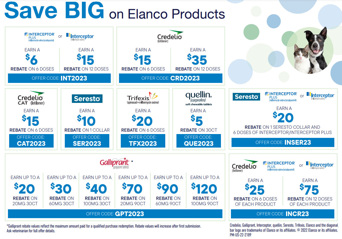 Elanco Products Rebate