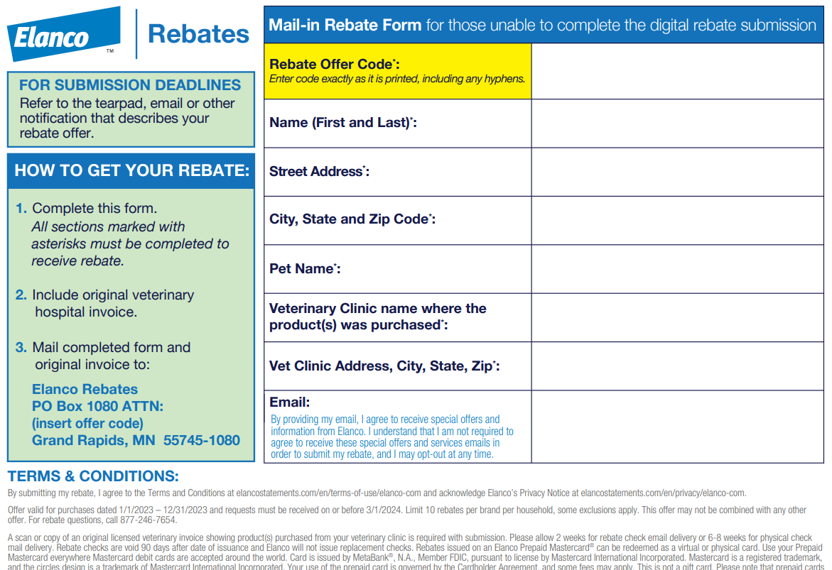 Elanco Rebate