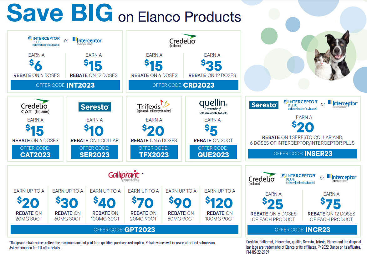 Elanco Rebates 2023 Promo Code