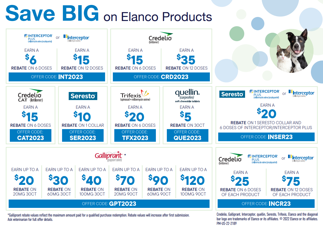 Can Consumers Get Rebate On Elanco Products