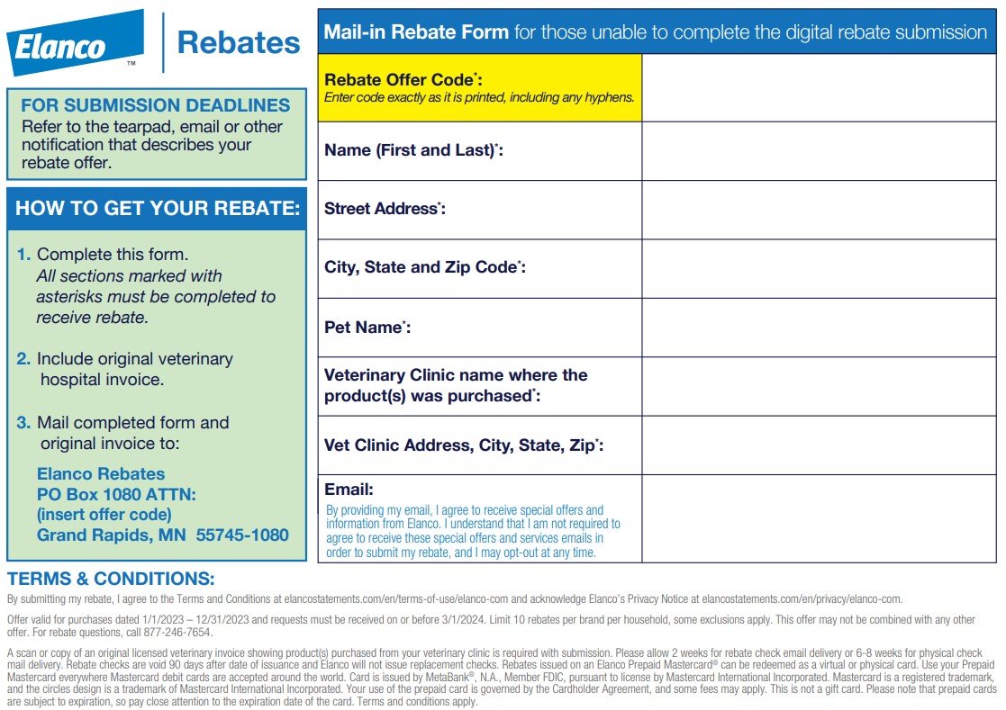 Elanco Rebate Card Expired