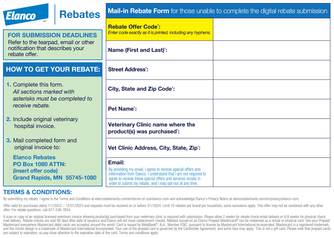 Bravecto Rebates 2023